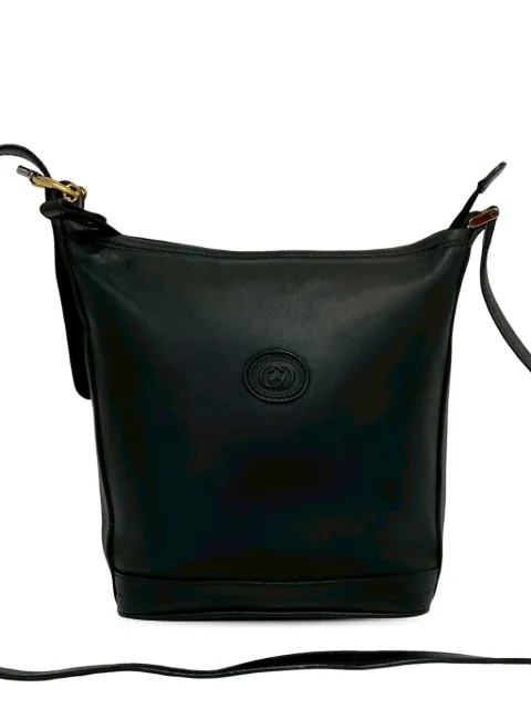 Gucci Pre-Owned 20th Century Calfskin Interlocking G shoulder bag Black 3V2DSUDMIUQ6D8NR