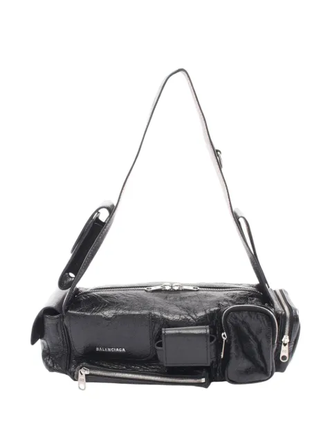 Balenciaga Pre-Owned 2018-2026 Lambskin Superbusy Sling Bag XS shoulder bag Black UXJ4W4OH4HD3D72D