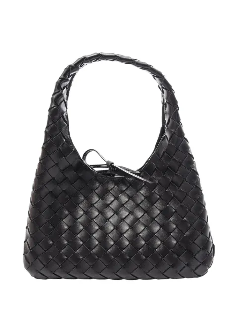 Bottega Veneta Pre-Owned 2012-2026 Small Nappa Intrecciato Campana hobo bag Black F4XOXV5SM4AR4ZQN