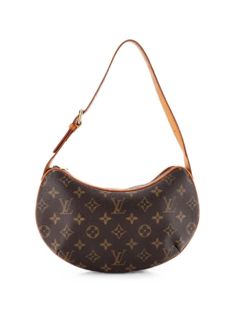 Louis Vuitton Pre-Owned Croissant Handbag Monogram Canvas PM hobo bag Brown T09OQYJQIUD9EVO8