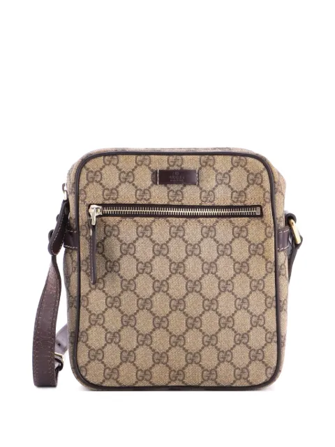 Gucci Pre-Owned Front Zip Messenger GG Coated Canvas Small crossbody bag Brown RCWWDERQWL7057X9