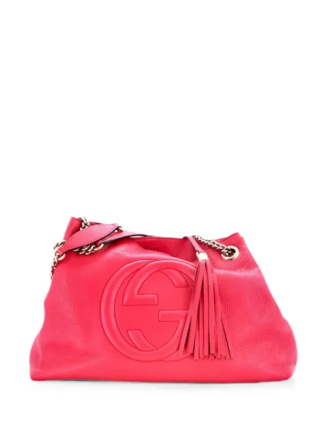 Gucci Pre-Owned Soho Chain Strap Leather Medium shoulder bag Pink O8QPFLEX3BWL47YP