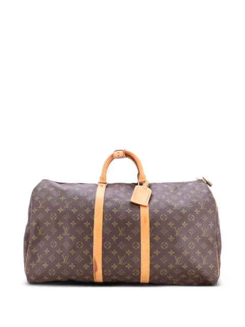 Louis Vuitton Pre-Owned Keepall Bag Monogram Canvas 55 travel bag Brown 71RTXS3O385KLMD8
