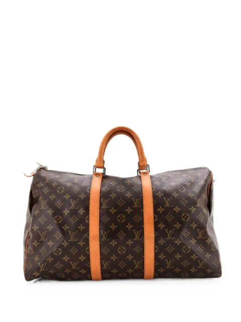 Louis Vuitton Pre-Owned Keepall Bag Monogram Canvas 50 travel bag Brown 6PRI9NWP20H4VTDO