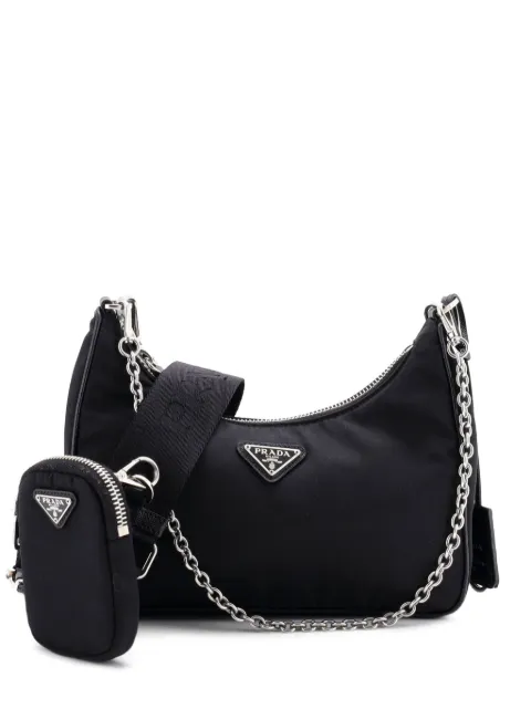 Prada Pre-Owned Re-Edition 2005 Shoulder Bag Tessuto Small crossbody bag Black M2516WXDBMGDKF42