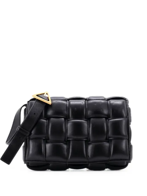Bottega Veneta Pre-Owned Cassette Padded Maxi Intrecciato Leather crossbody bag Black GW85K2UPCN8LXJ3O