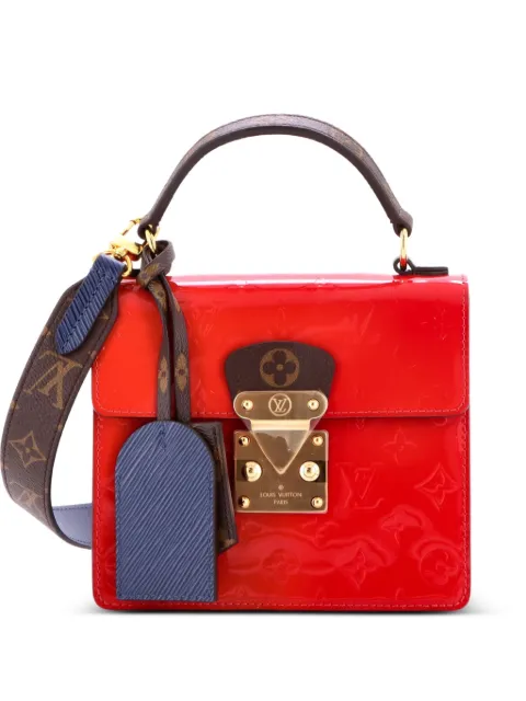 Louis Vuitton Pre-Owned Spring Street NM Handbag Monogram Vernis with Monogram Canvas and Epi Leather shoulder bag Red 0G5B4DY66NE4V35B