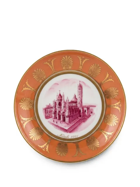 GINORI 1735 architectural-print plate Orange 61N5