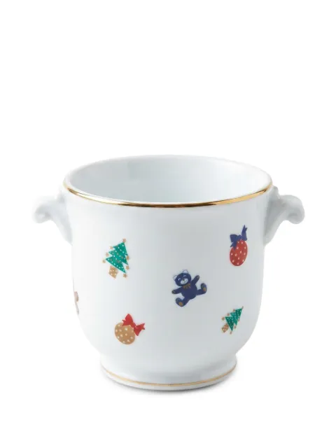 GINORI 1735 motif-print ice bucket White 611380