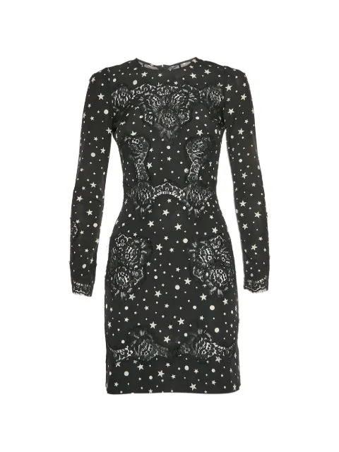 Dolce & Gabbana Pre-Owned star-print mini dress Black 1325473