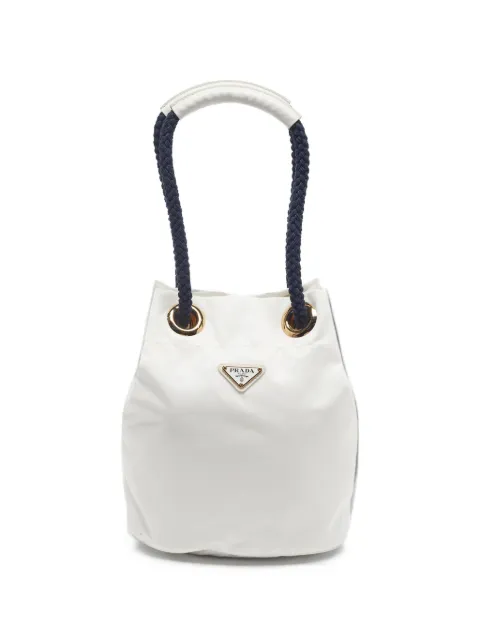 Prada Pre-Owned Mariner bucket bag White 1342986