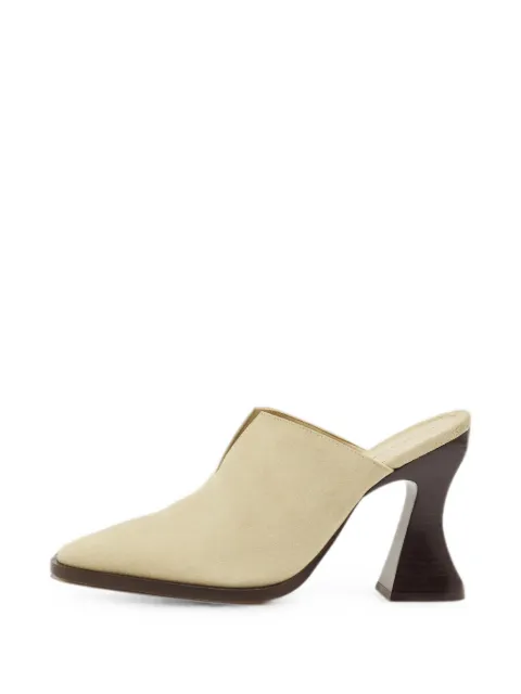 Bottega Veneta Pre-Owned Cha Cha sculpted-heel mules Neutrals 1322969