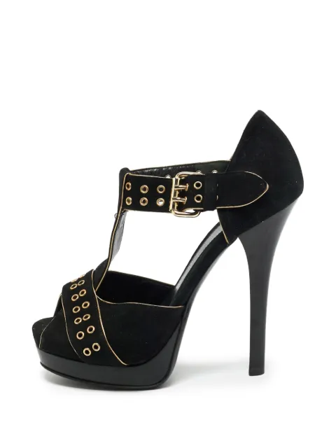 Fendi Pre-Owned T-bar platform sandals Black 1305226