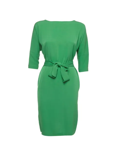 DVF Diane von Furstenberg belted silk midi dress Green 1333428