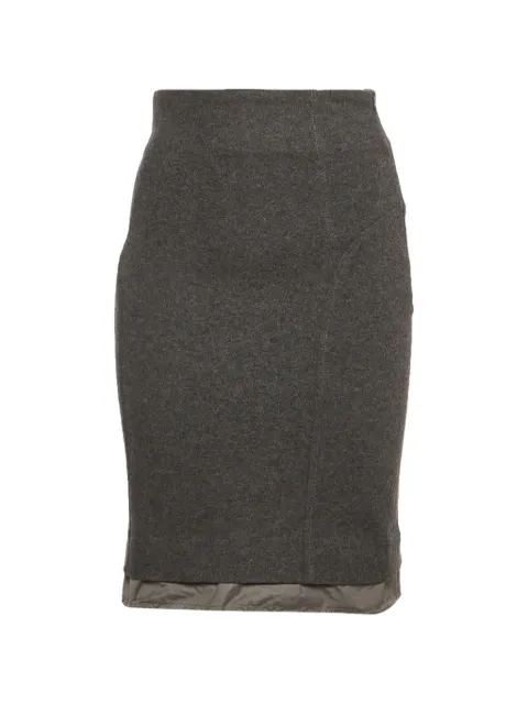 Brunello Cucinelli Vintage panelled-design pencil skirt Grey 1330983