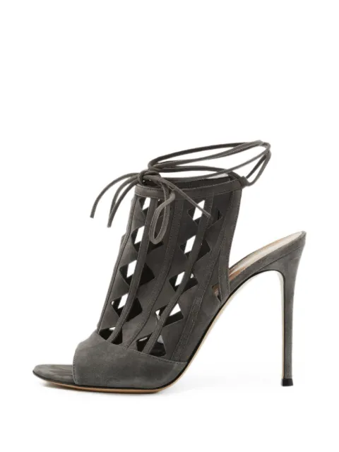 Gianvito Rossi Maxine cut-out heeled sandals Grey 1264551