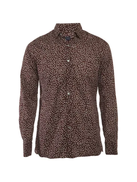 Lanvin Pre-Owned geometric-print shirt Red 1318109
