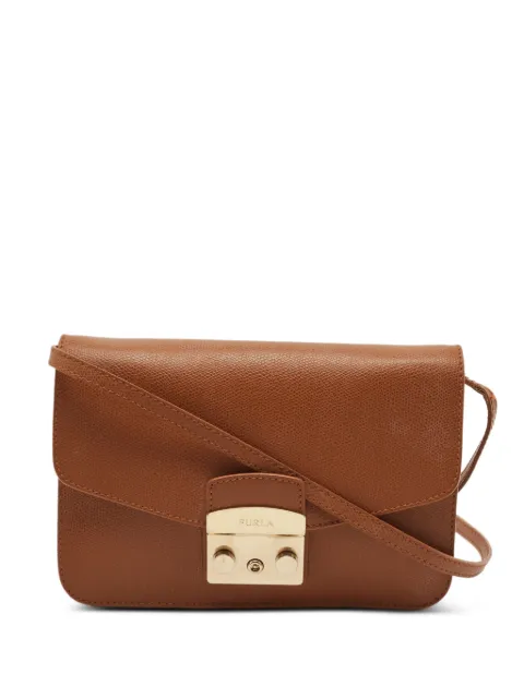Furla Metropolis leather cross body bag Brown 1337051