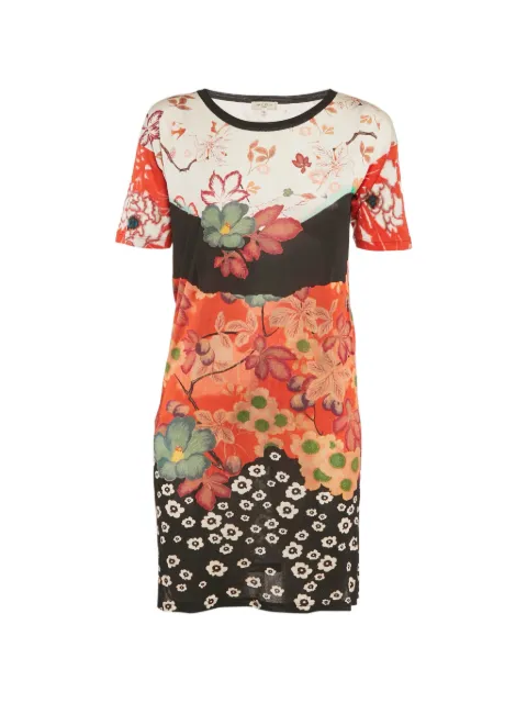Etro Pre-Owned floral-print jersey mini dress Red 1271271