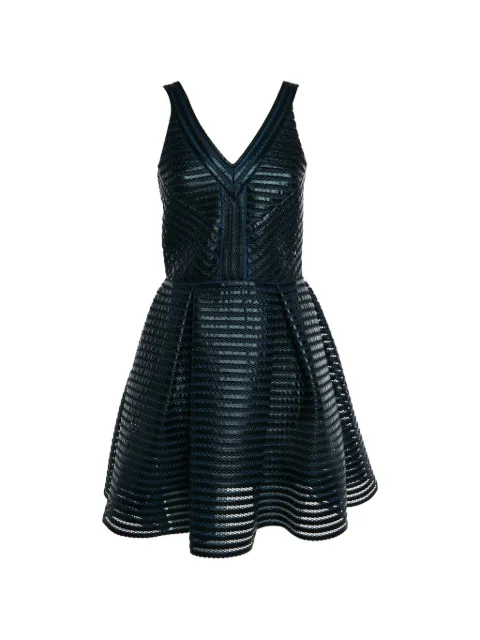 Maje Rosemount striped mesh dress Blue 1323504