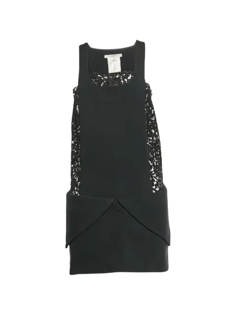 Givenchy Pre-Owned lace-paneled pleated dress Black 1325301