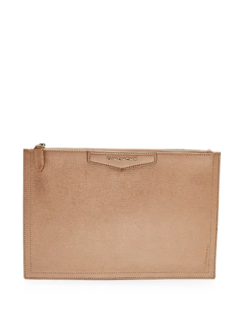 Givenchy Pre-Owned Antigona leather pouch Neutrals 1313527