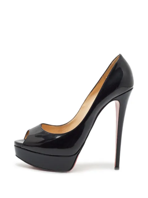 Christian Louboutin Pre-Owned New Very Privé peep-toe platform pumps Black 1338693