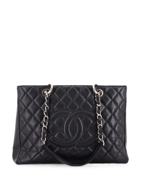CHANEL Pre-Owned Grand Shopping Quilted Caviar tote bag Black FD6E57HPOXEVONA8