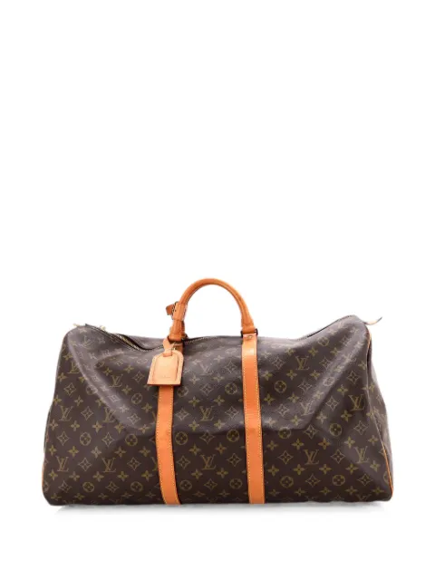 Louis Vuitton Pre-Owned Keepall Bag Monogram Canvas 55 travel bag Brown C8NQBN356OMW5JSI