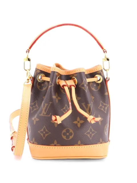 Louis Vuitton Pre-Owned Noe NM Handbag Monogram Canvas Nano bucket bag Brown BU94ERT8Z1VACW2Y