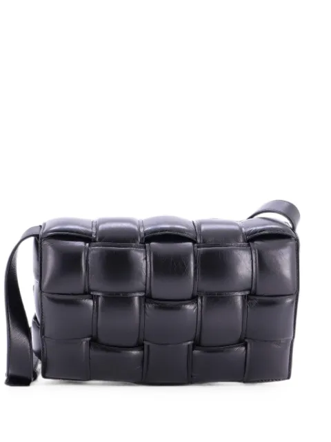 Bottega Veneta Pre-Owned Cassette Padded Maxi Intrecciato Leather crossbody bag Black BRG578RYB9707OJ4