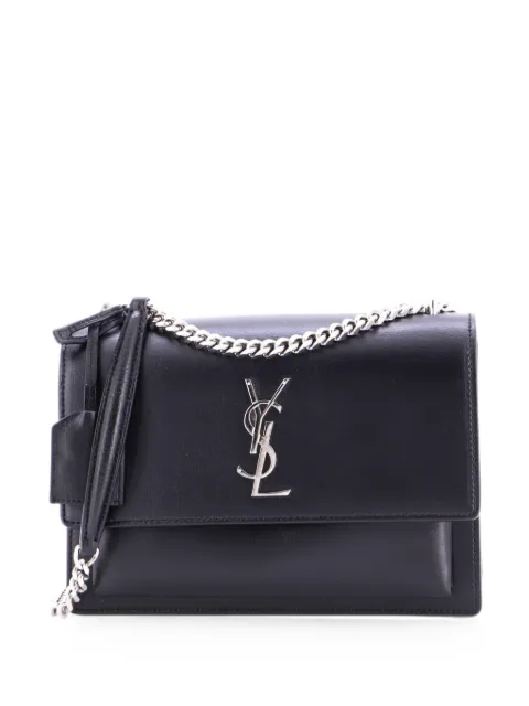 Saint Laurent Pre-Owned Sunset Leather Medium crossbody bag Black APXOFNA8HH8HQDTH