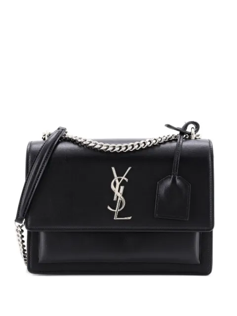 Saint Laurent Pre-Owned Sunset Leather Medium crossbody bag Black 9KZRMI6QJZGJFBS3