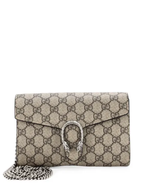 Gucci Pre-Owned Dionysus Chain Wallet GG Coated Canvas Small crossbody bag Neutrals VYQALKWT7JSMO8PY