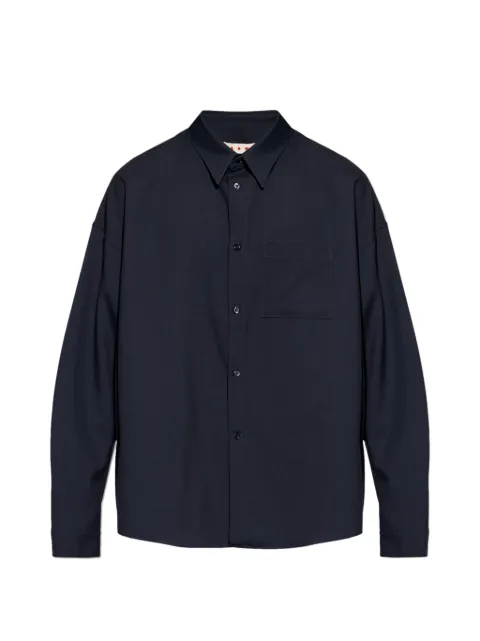Marni chest-pocket shirt Blue CUMU0061A5UTW839