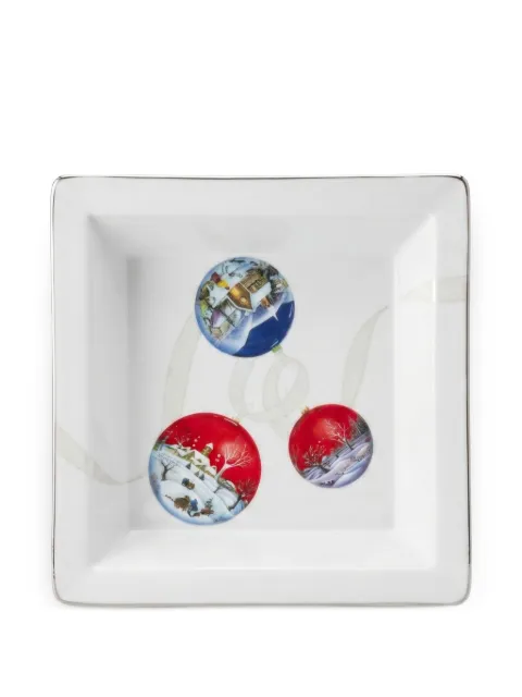 GINORI 1735 Villaggio di Natale trinket tray White 61N1