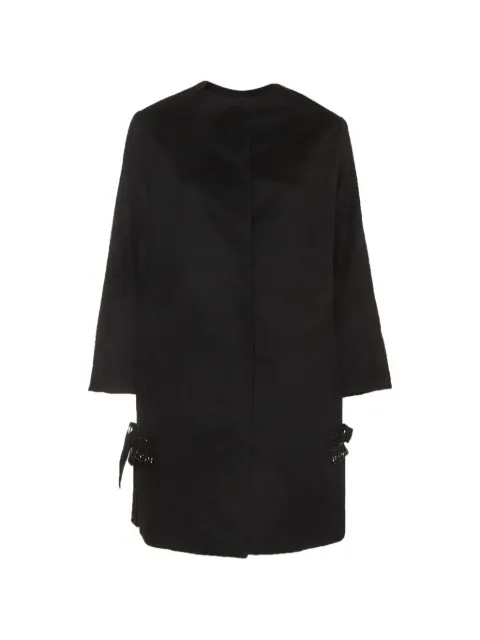 Max Mara beaded-details coat Black 1330087