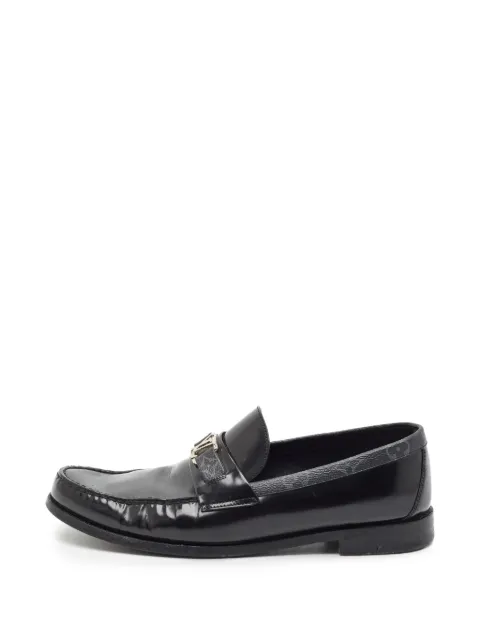 Louis Vuitton Pre-Owned Major Monogram canvas loafers Black 1351599