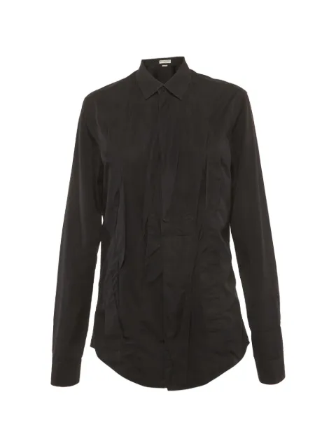 Balenciaga Pre-Owned twisted button-up shirt Black 1347229