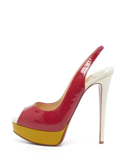 Christian Louboutin Pre-Owned Lady peep-toe pumps Red 1339205