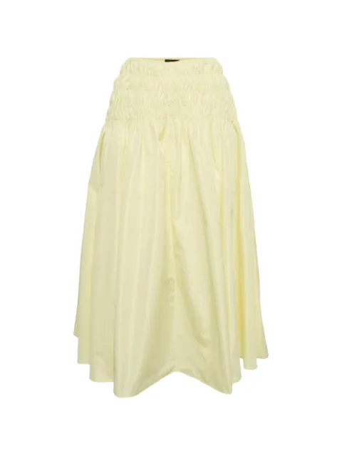 Maje shirred taffeta midi skirt Yellow 1331401