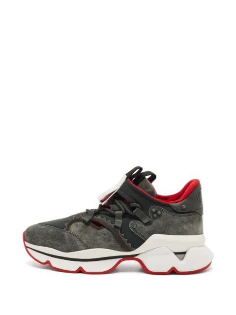 Christian Louboutin Pre-Owned Red Runner sneakers Green 1326938