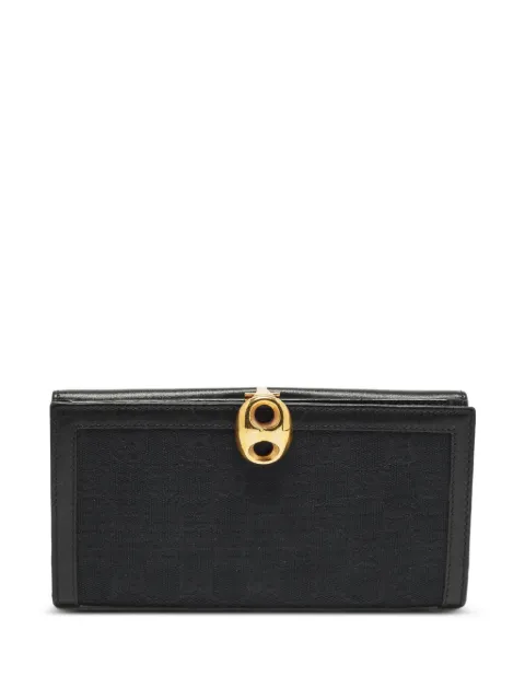 Gucci Pre-Owned Wave GG canvas wallet Black 1276544