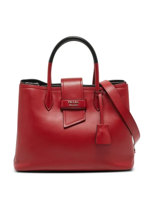 Prada Pre-Owned Ribbon tote bag Red 1356870