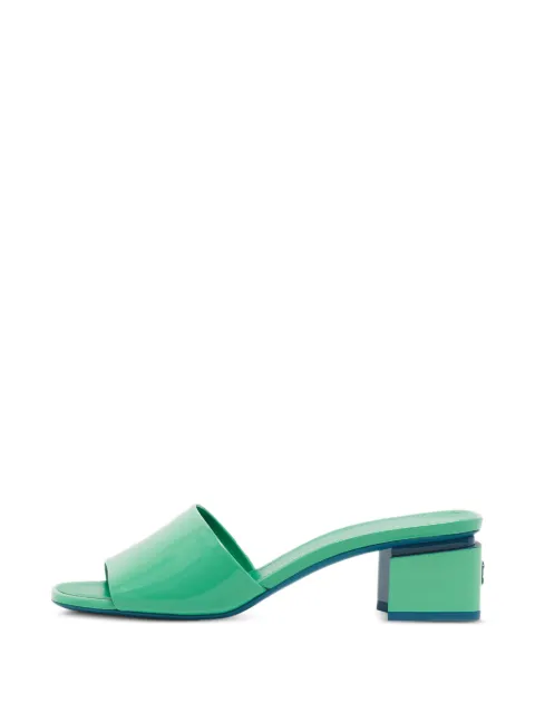 CHANEL Pre-Owned CC-logo leather sandals Green 1339773
