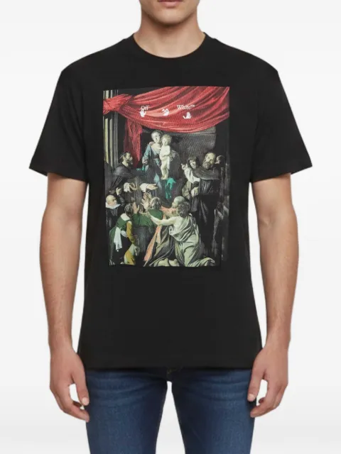 Off-White Pre-Owned graphic-print T-shirt Black 1347879