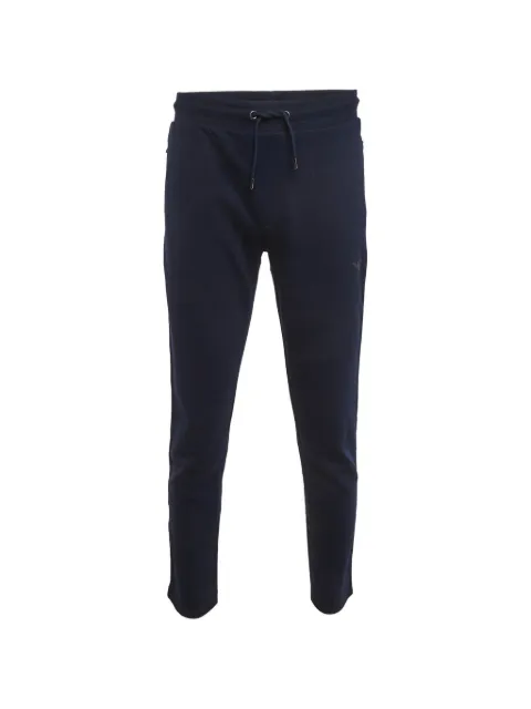 Emporio Armani Pre-Owned drawstring jersey track pants Blue 1347610