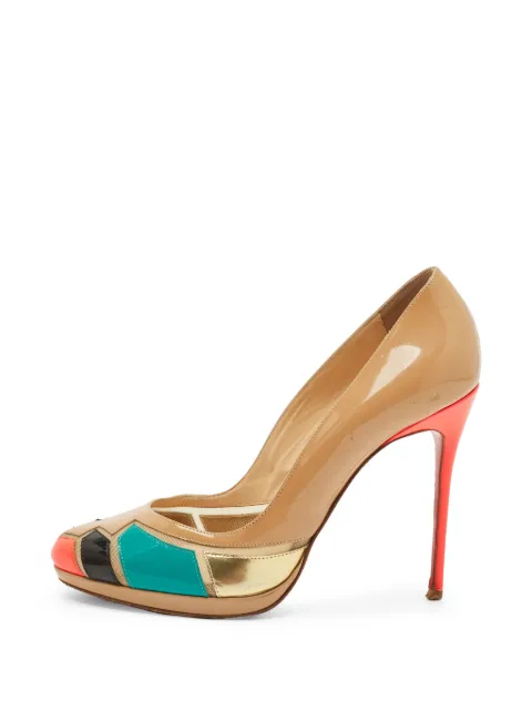 Christian Louboutin Pre-Owned Astrogirl geometric pumps Neutrals 1287128