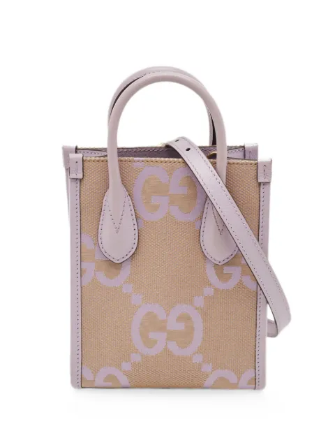 Gucci Pre-Owned Jumbo GG mini vertical tote bag Neutrals 1338628