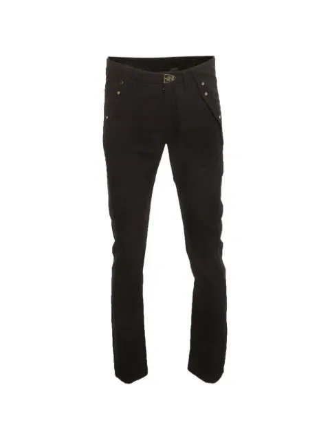 Louis Vuitton Pre-Owned straight-fit gabardine trousers Black 1324988